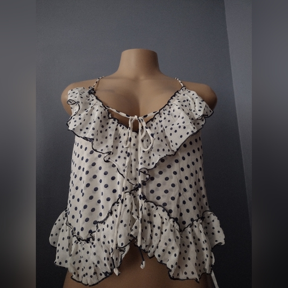 Free People Dance Till Dawn Ruffle Tank NEW XS - Picture 4 of 7